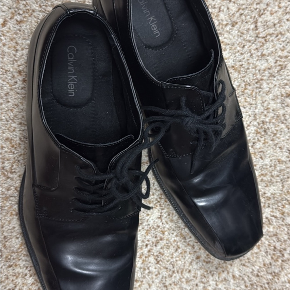 New Calvin Klein Men's Black Dress Shoes size 12
